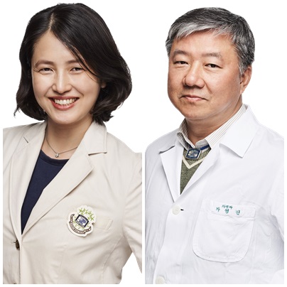 좌측부터 서울성모병원 피부과 이지현, 박영민 교수