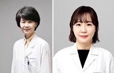 좌측부터 노원을지대학교병원 병리과 이호정 교수, 김주영 교수