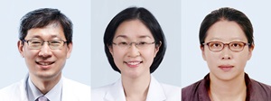 좌측부터 감염내과 김홍빈 교수, 소아청소년과 이현주 교수, 임상예방의학센터 이희영 교수