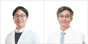 도움말 : (좌측부터) 경희대학교병원 정형외과 백종훈 교수, 경희대학교병원 이식혈관외과 안형준 교수