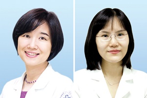 좌측부터 소아청소년과 박미정, 김신혜 교수