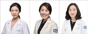 왼쪽부터 서울성모병원 산부인과 최윤진 교수, 유전진단검사센터장 김명신 교수, 산부인과 정유연 임상강사