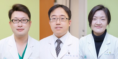 왼쪽부터 서울아산병원 산부인과 김대연, 박정열, 이신화 교수