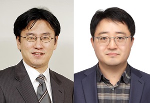 왼쪽부터 박철기, 김용대 교수