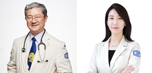 왼쪽부터 서울성모병원 소아청소년과 정대철, 심수연 교수