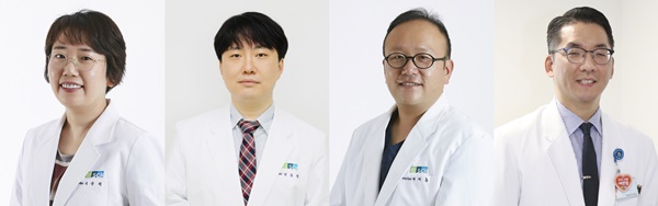 왼쪽부터 순천향대천안병원 이상미 정금철 박재홍, 순천향대서울병원 변형권 교수