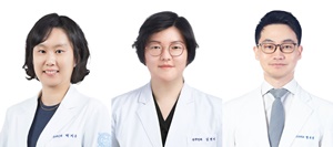 왼쪽부터 분당서울대병원 산부인과 박지윤 교수, 김현지 교수, 정신건강의학과 명우재 교수