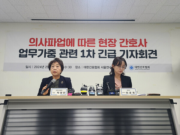 왼쪽부터 탁영란 회장, 최훈화 전문위원
