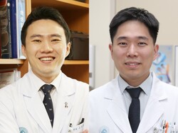 왼쪽부터 서울아산병원 종양내과 유창훈, 김형돈 교수