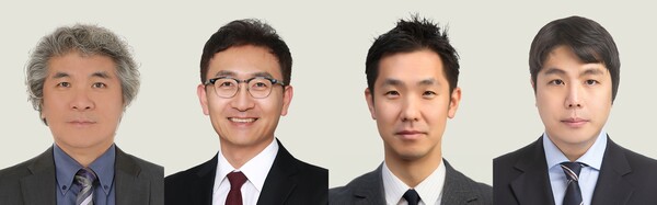 제17회 아산의학상 수상자. 왼쪽부터 이창준 연구소장, 김원영, 정인경, 오탁규 교수
