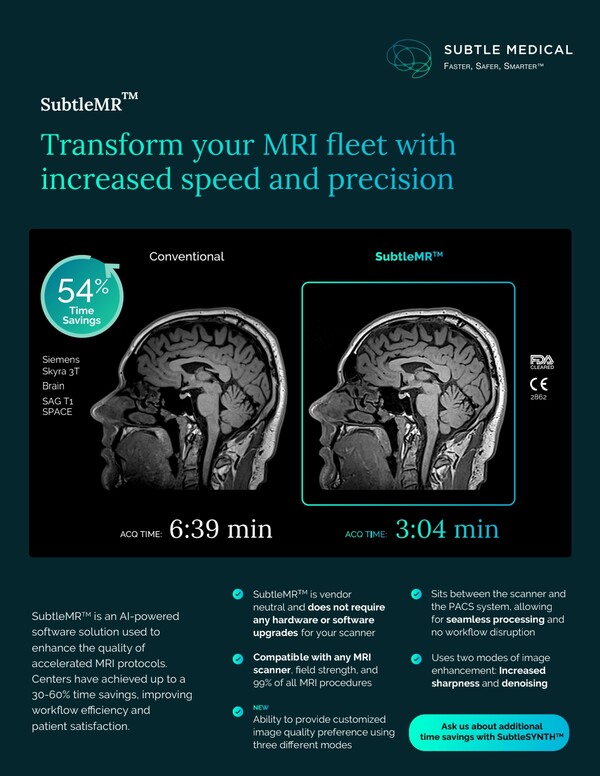 메디칼스탠다드, MRI 가속화 솔루션 시장 재진출